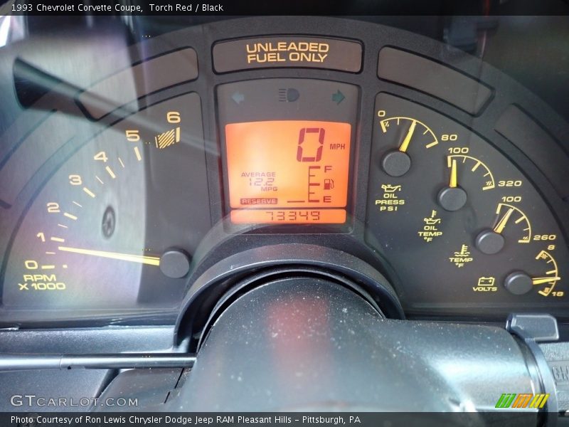 Torch Red / Black 1993 Chevrolet Corvette Coupe