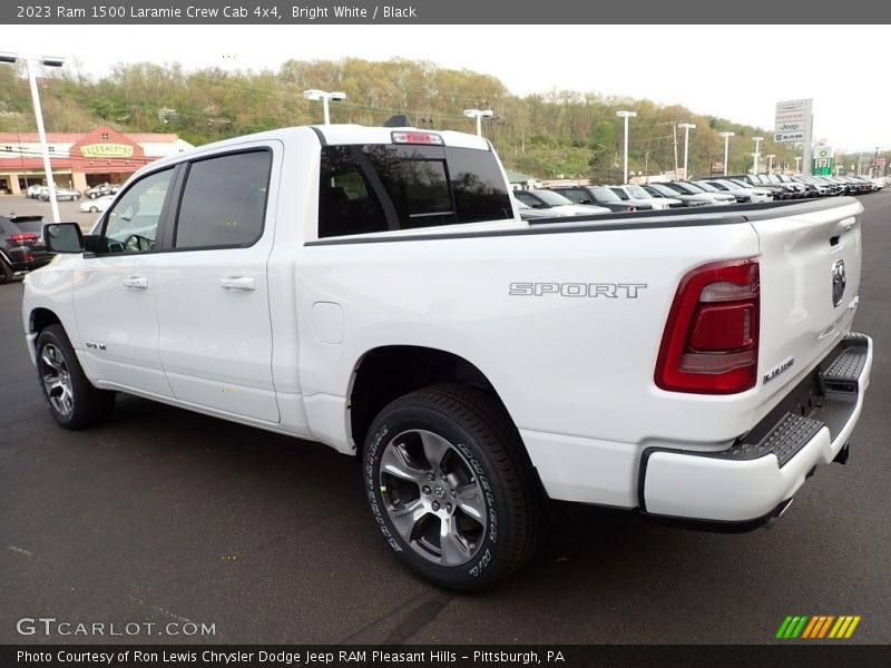 Bright White / Black 2023 Ram 1500 Laramie Crew Cab 4x4