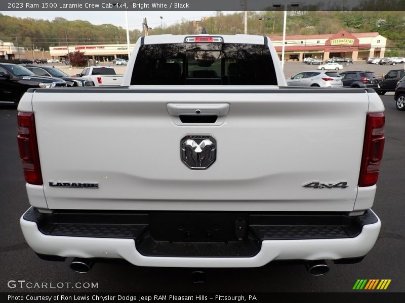 Bright White / Black 2023 Ram 1500 Laramie Crew Cab 4x4
