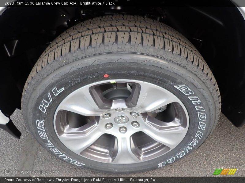 Bright White / Black 2023 Ram 1500 Laramie Crew Cab 4x4