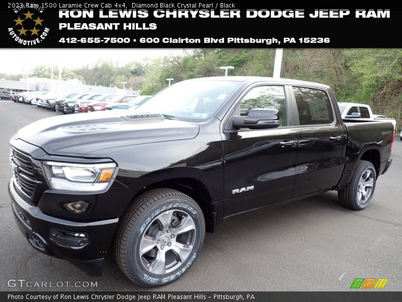 Diamond Black Crystal Pearl / Black 2023 Ram 1500 Laramie Crew Cab 4x4
