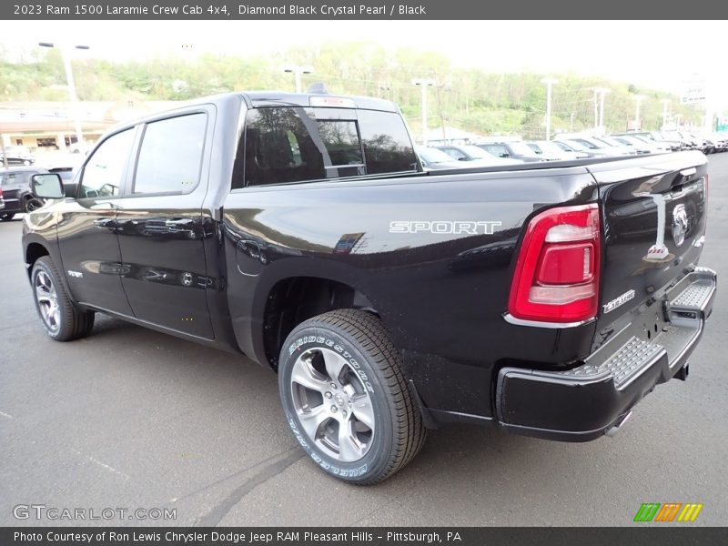 Diamond Black Crystal Pearl / Black 2023 Ram 1500 Laramie Crew Cab 4x4