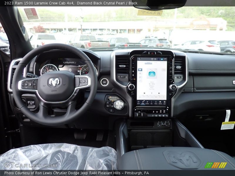 Dashboard of 2023 1500 Laramie Crew Cab 4x4
