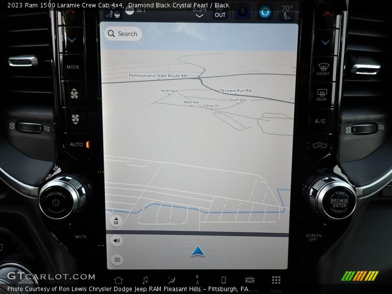 Navigation of 2023 1500 Laramie Crew Cab 4x4