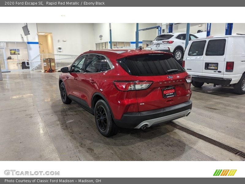 Rapid Red Metallic / Ebony Black 2020 Ford Escape SE