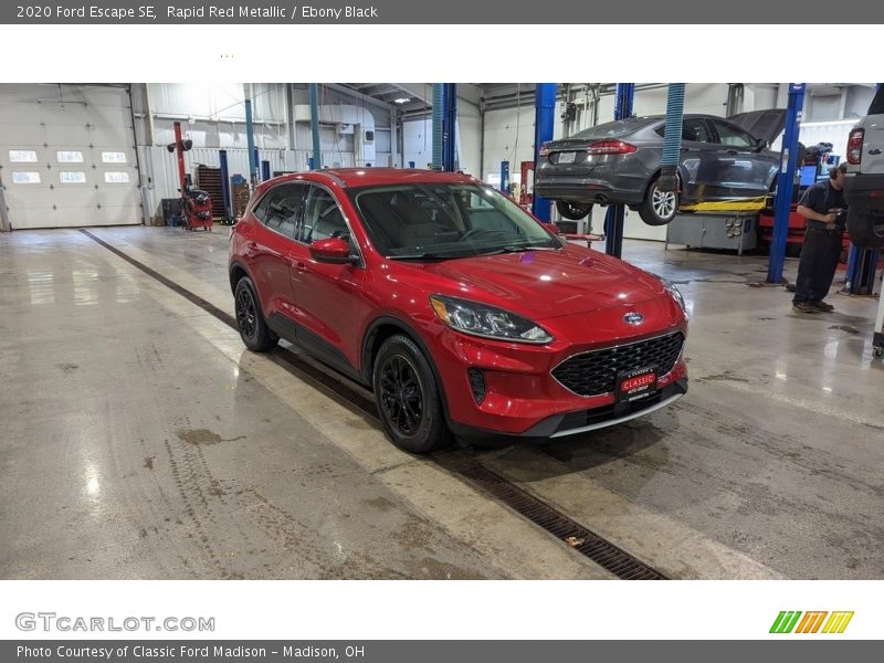 Rapid Red Metallic / Ebony Black 2020 Ford Escape SE
