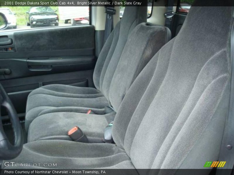 Bright Silver Metallic / Dark Slate Gray 2001 Dodge Dakota Sport Club Cab 4x4