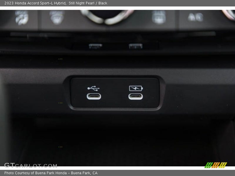 Still Night Pearl / Black 2023 Honda Accord Sport-L Hybrid