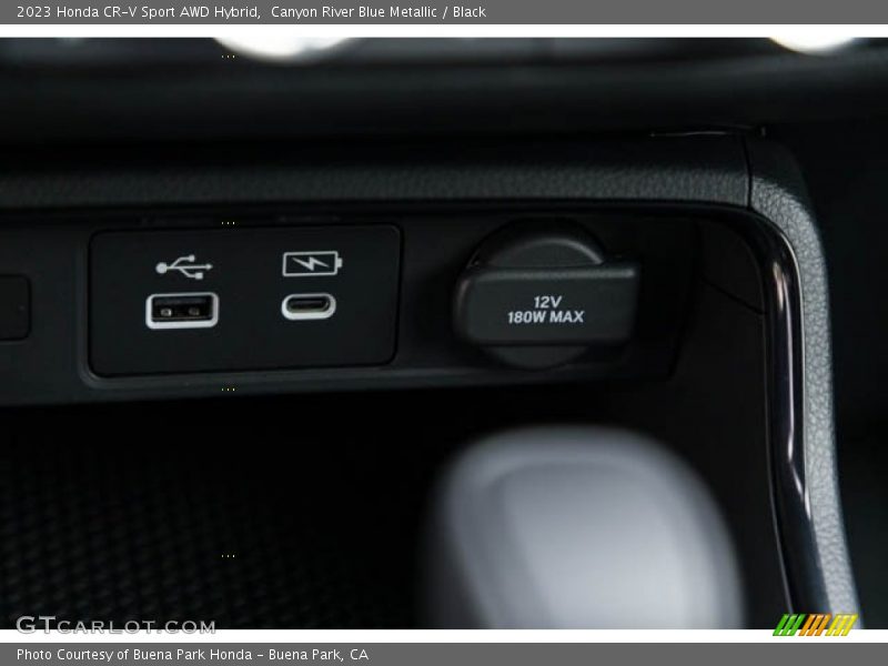 Canyon River Blue Metallic / Black 2023 Honda CR-V Sport AWD Hybrid