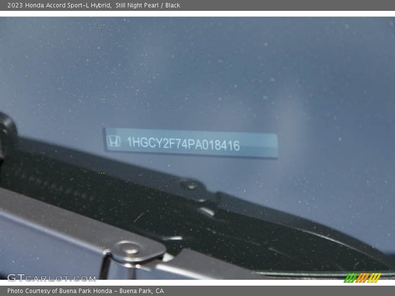 Still Night Pearl / Black 2023 Honda Accord Sport-L Hybrid