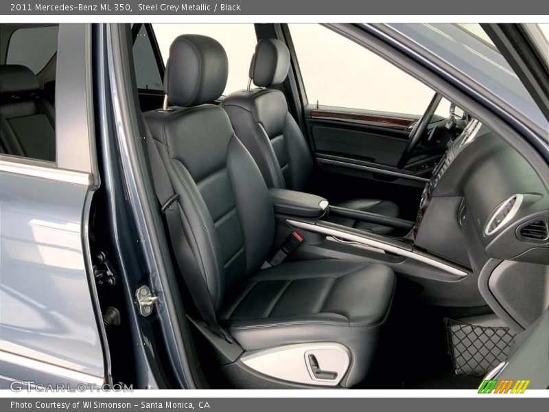 Steel Grey Metallic / Black 2011 Mercedes-Benz ML 350