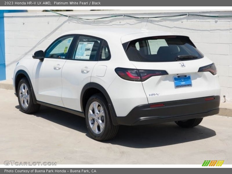 Platinum White Pearl / Black 2023 Honda HR-V LX AWD