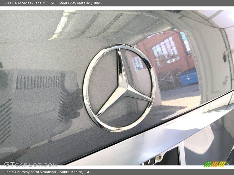 Steel Grey Metallic / Black 2011 Mercedes-Benz ML 350