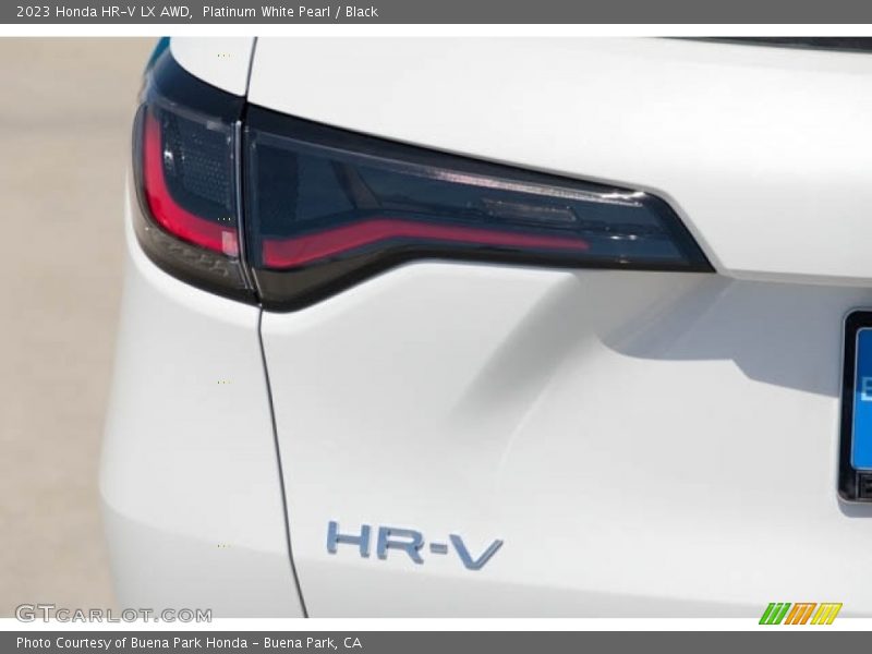 Platinum White Pearl / Black 2023 Honda HR-V LX AWD