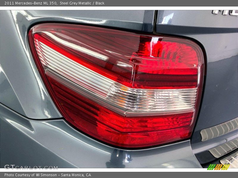 Steel Grey Metallic / Black 2011 Mercedes-Benz ML 350