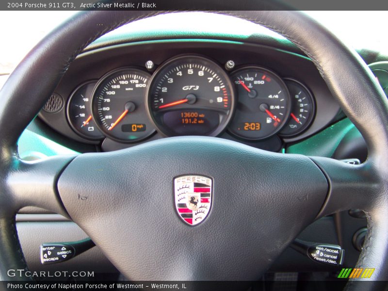 Arctic Silver Metallic / Black 2004 Porsche 911 GT3