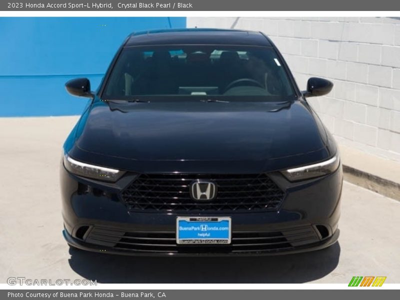 Crystal Black Pearl / Black 2023 Honda Accord Sport-L Hybrid