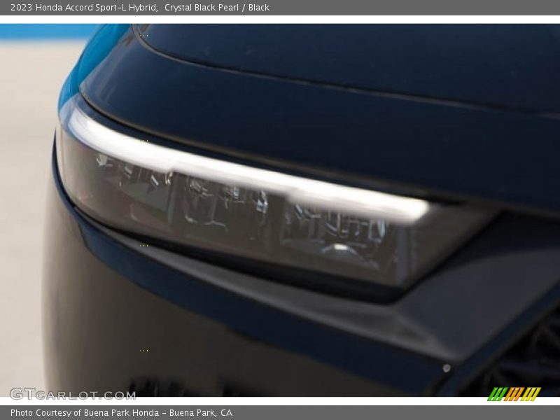 Crystal Black Pearl / Black 2023 Honda Accord Sport-L Hybrid