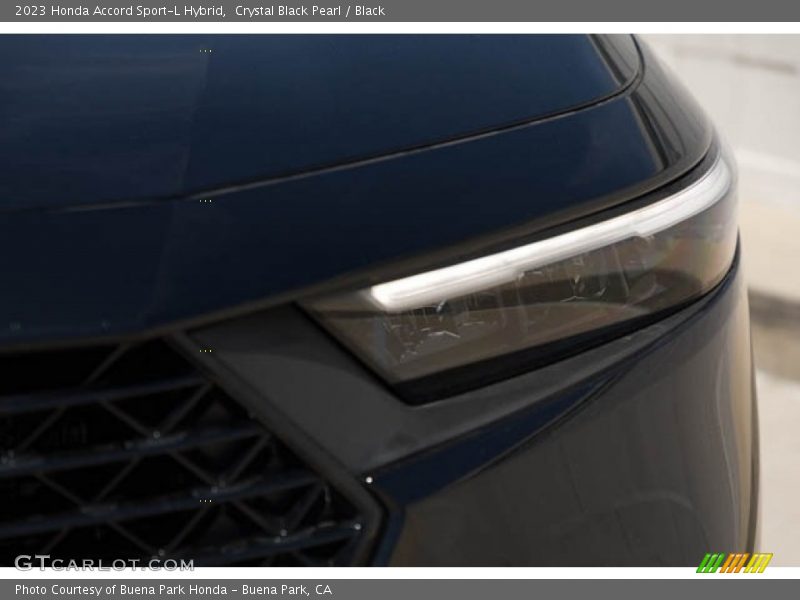 Crystal Black Pearl / Black 2023 Honda Accord Sport-L Hybrid