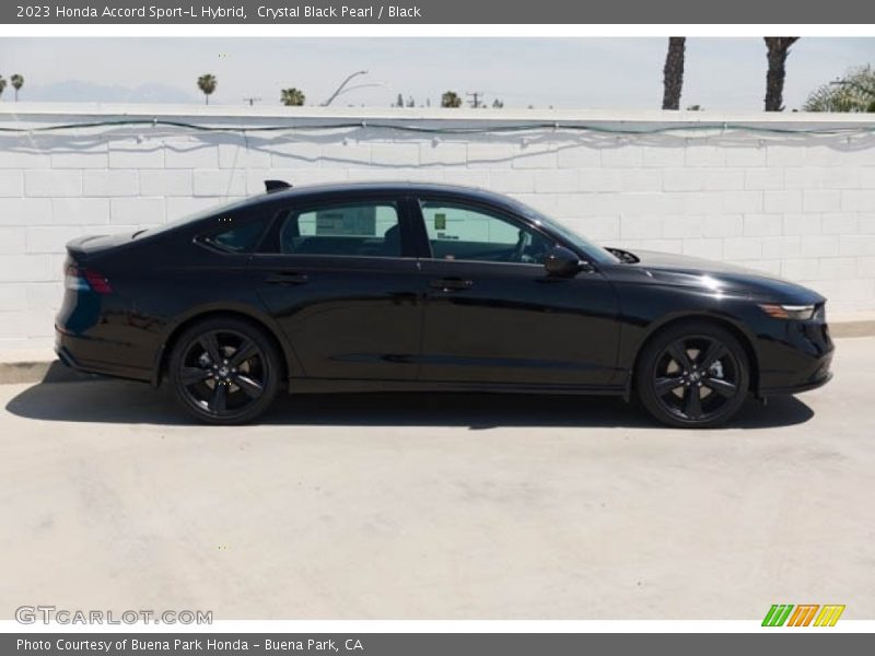 Crystal Black Pearl / Black 2023 Honda Accord Sport-L Hybrid