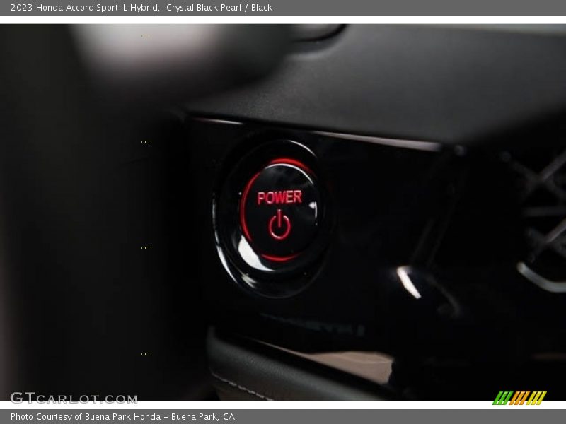 Crystal Black Pearl / Black 2023 Honda Accord Sport-L Hybrid