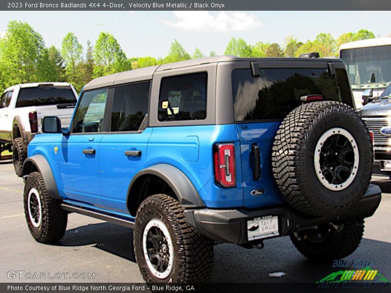 Velocity Blue Metallic / Black Onyx 2023 Ford Bronco Badlands 4X4 4-Door