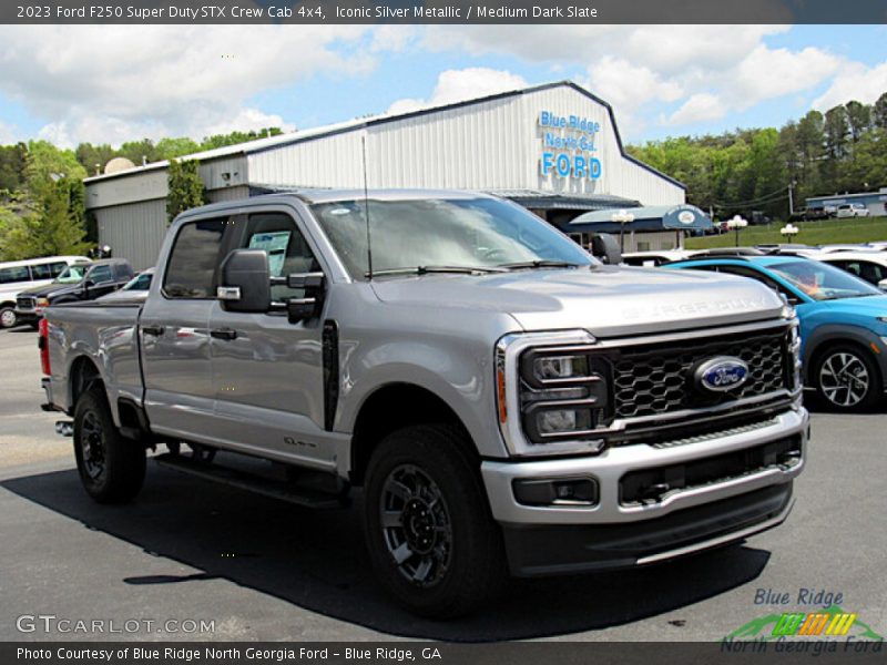 Iconic Silver Metallic / Medium Dark Slate 2023 Ford F250 Super Duty STX Crew Cab 4x4