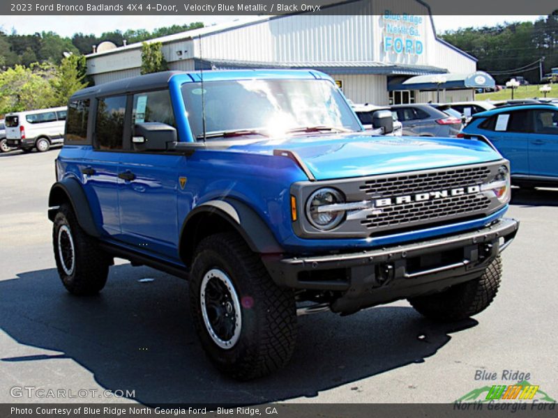 Velocity Blue Metallic / Black Onyx 2023 Ford Bronco Badlands 4X4 4-Door