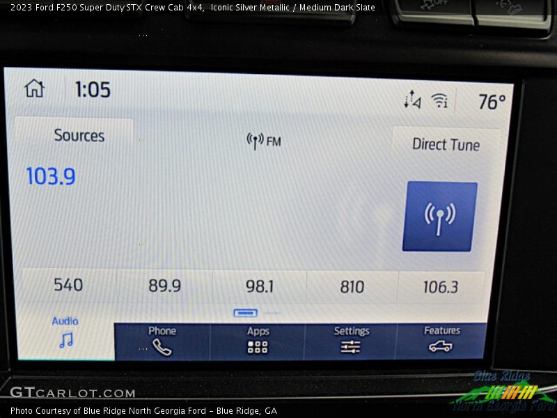 Iconic Silver Metallic / Medium Dark Slate 2023 Ford F250 Super Duty STX Crew Cab 4x4