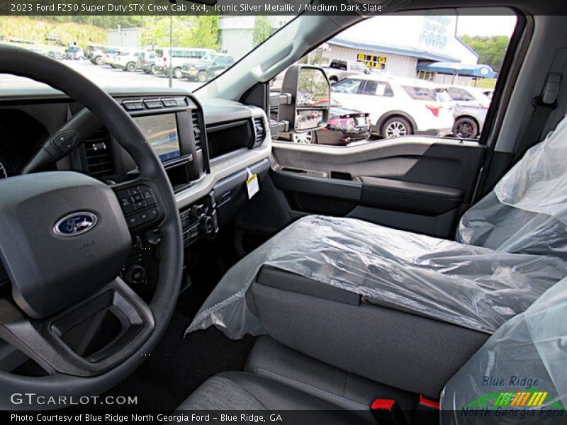 Iconic Silver Metallic / Medium Dark Slate 2023 Ford F250 Super Duty STX Crew Cab 4x4