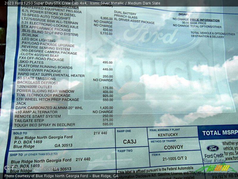 Iconic Silver Metallic / Medium Dark Slate 2023 Ford F250 Super Duty STX Crew Cab 4x4