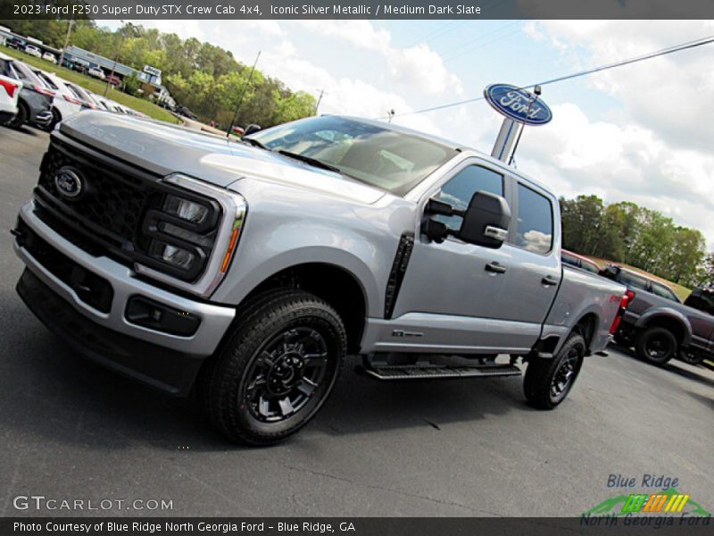 Iconic Silver Metallic / Medium Dark Slate 2023 Ford F250 Super Duty STX Crew Cab 4x4
