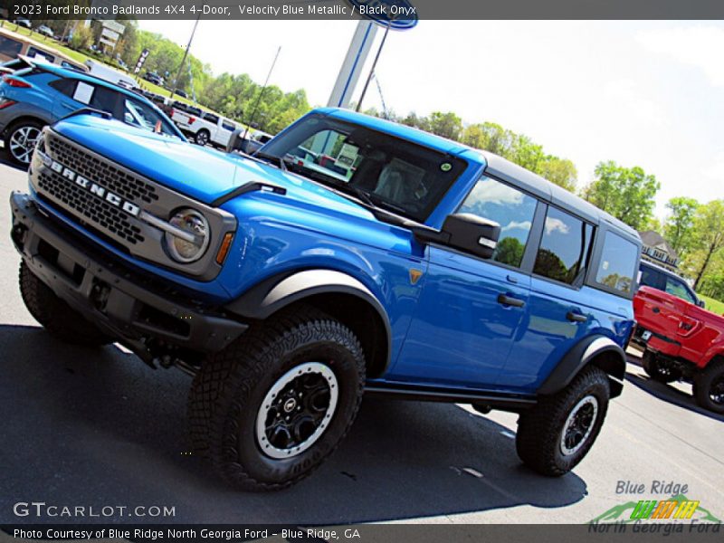 Velocity Blue Metallic / Black Onyx 2023 Ford Bronco Badlands 4X4 4-Door