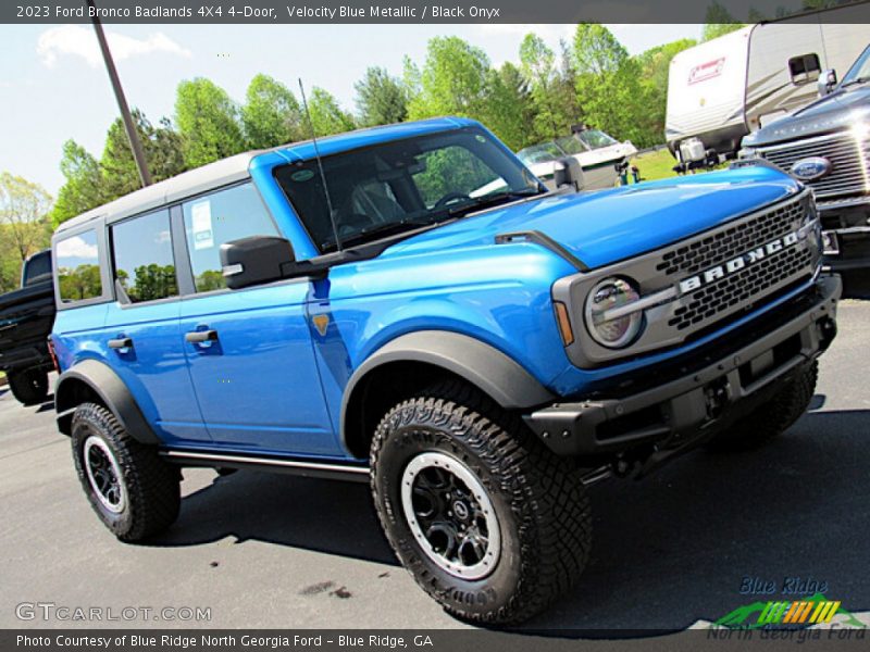 Velocity Blue Metallic / Black Onyx 2023 Ford Bronco Badlands 4X4 4-Door