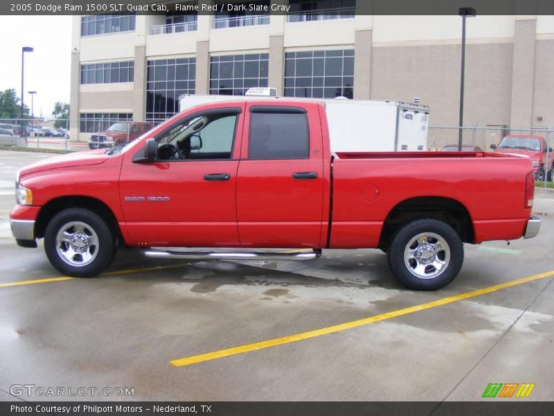 Flame Red / Dark Slate Gray 2005 Dodge Ram 1500 SLT Quad Cab