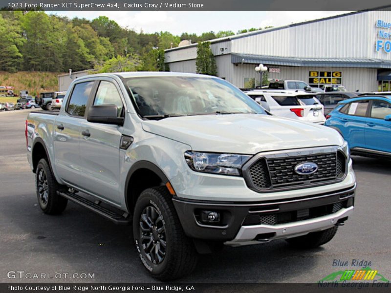 Cactus Gray / Medium Stone 2023 Ford Ranger XLT SuperCrew 4x4