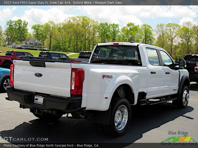 Oxford White / Medium Dark Slate 2023 Ford F450 Super Duty XL Crew Cab 4x4