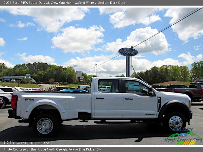 Oxford White / Medium Dark Slate 2023 Ford F450 Super Duty XL Crew Cab 4x4