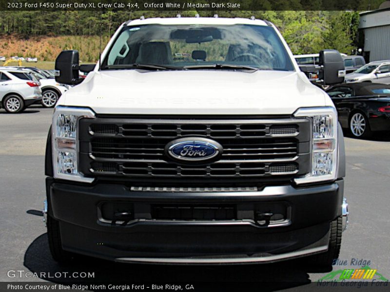 Oxford White / Medium Dark Slate 2023 Ford F450 Super Duty XL Crew Cab 4x4