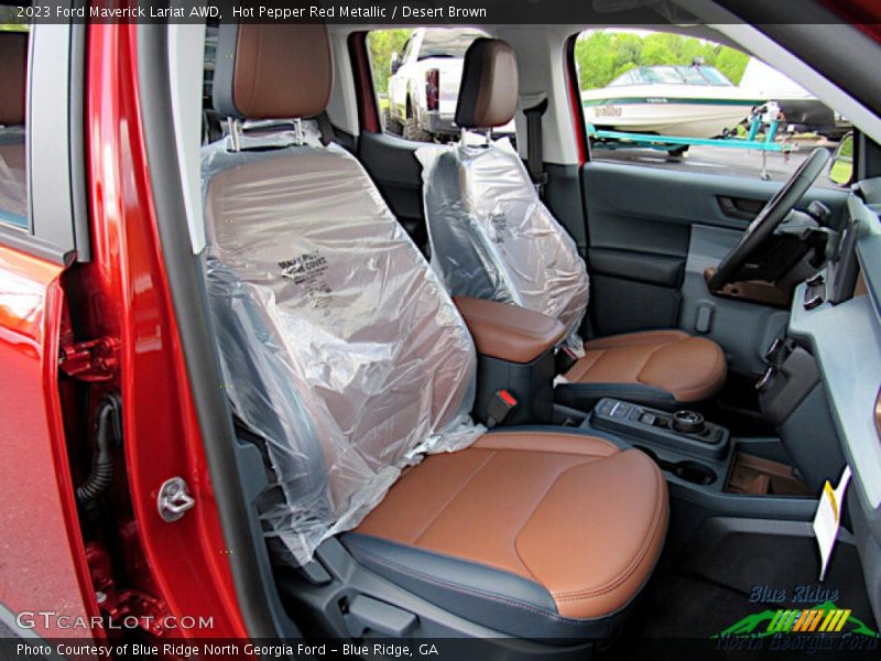  2023 Maverick Lariat AWD Desert Brown Interior