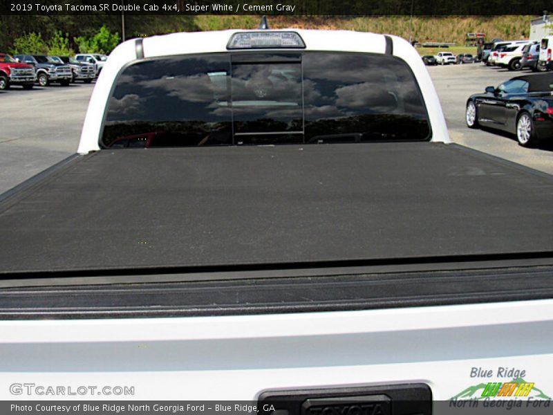 Super White / Cement Gray 2019 Toyota Tacoma SR Double Cab 4x4