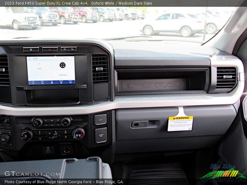Oxford White / Medium Dark Slate 2023 Ford F450 Super Duty XL Crew Cab 4x4