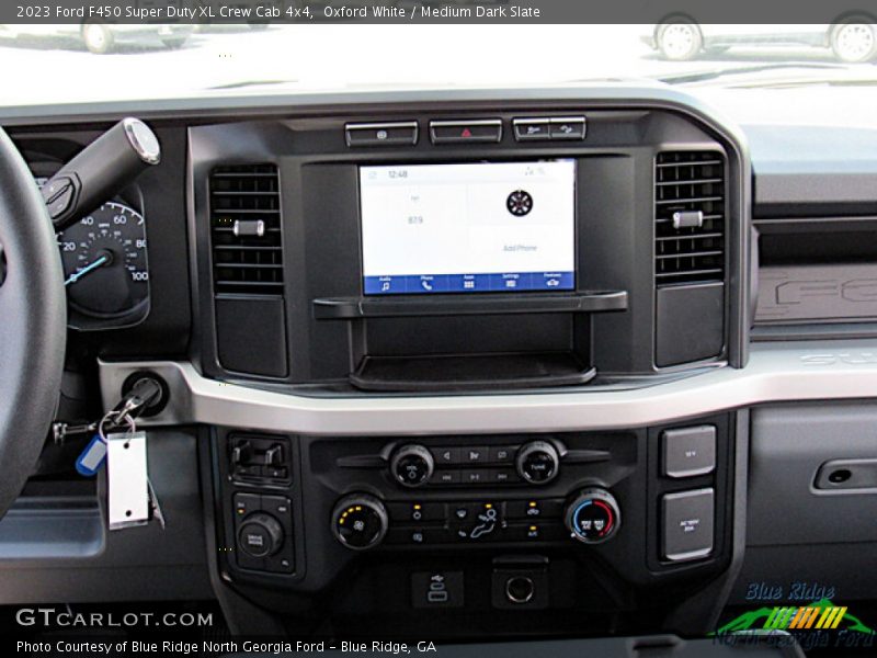 Oxford White / Medium Dark Slate 2023 Ford F450 Super Duty XL Crew Cab 4x4