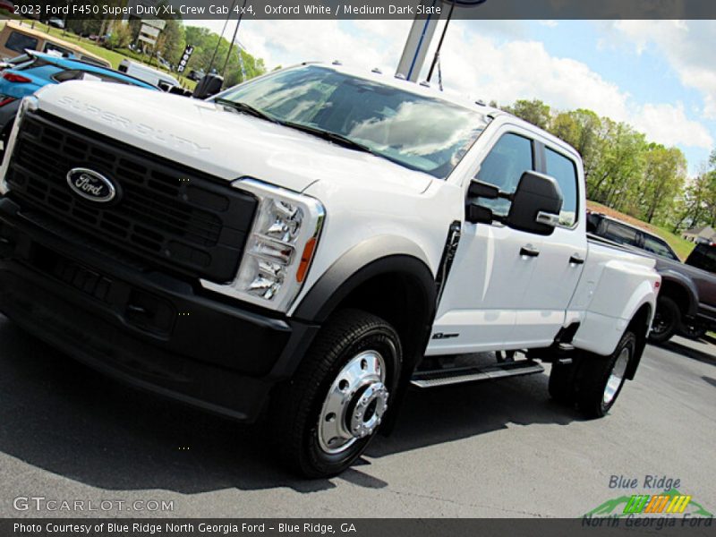 Oxford White / Medium Dark Slate 2023 Ford F450 Super Duty XL Crew Cab 4x4