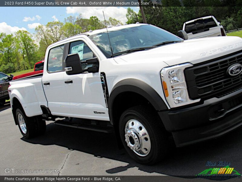 Oxford White / Medium Dark Slate 2023 Ford F450 Super Duty XL Crew Cab 4x4