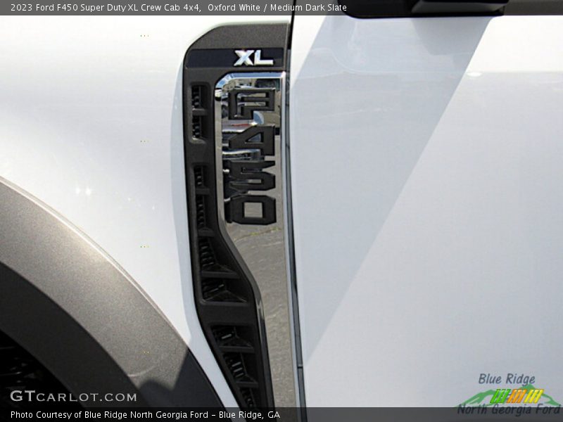 Oxford White / Medium Dark Slate 2023 Ford F450 Super Duty XL Crew Cab 4x4