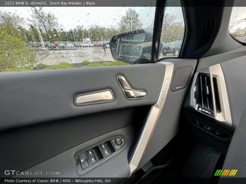 Storm Bay Metallic / Black 2023 BMW iX xDrive50