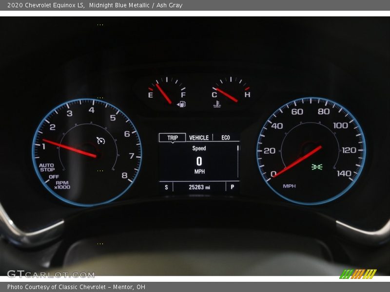 Midnight Blue Metallic / Ash Gray 2020 Chevrolet Equinox LS