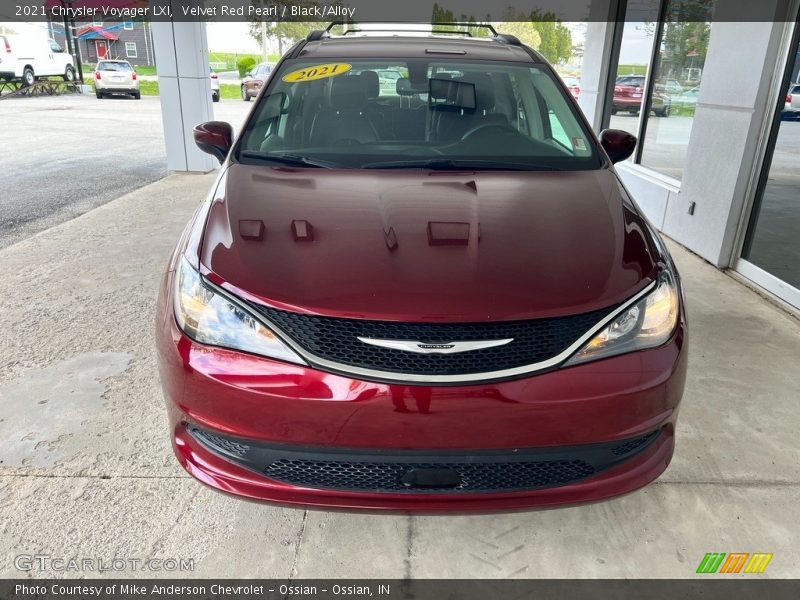 Velvet Red Pearl / Black/Alloy 2021 Chrysler Voyager LXI