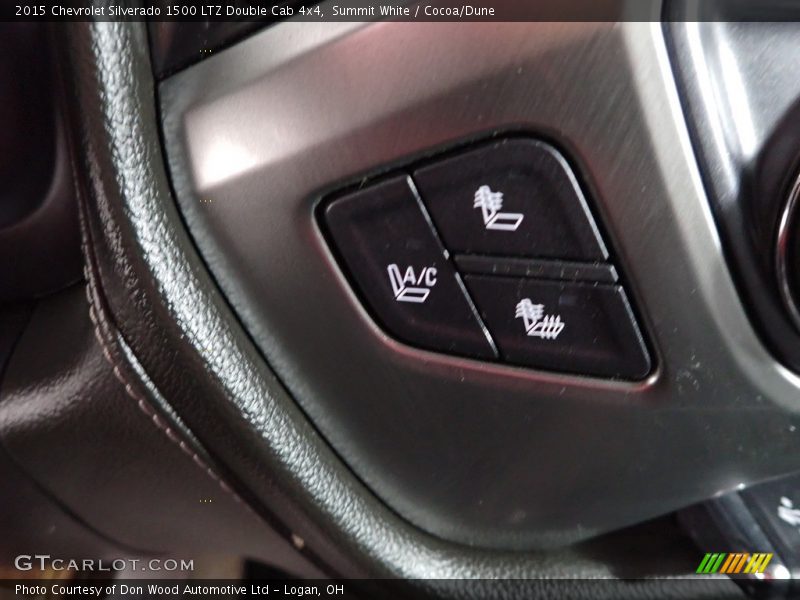 Summit White / Cocoa/Dune 2015 Chevrolet Silverado 1500 LTZ Double Cab 4x4